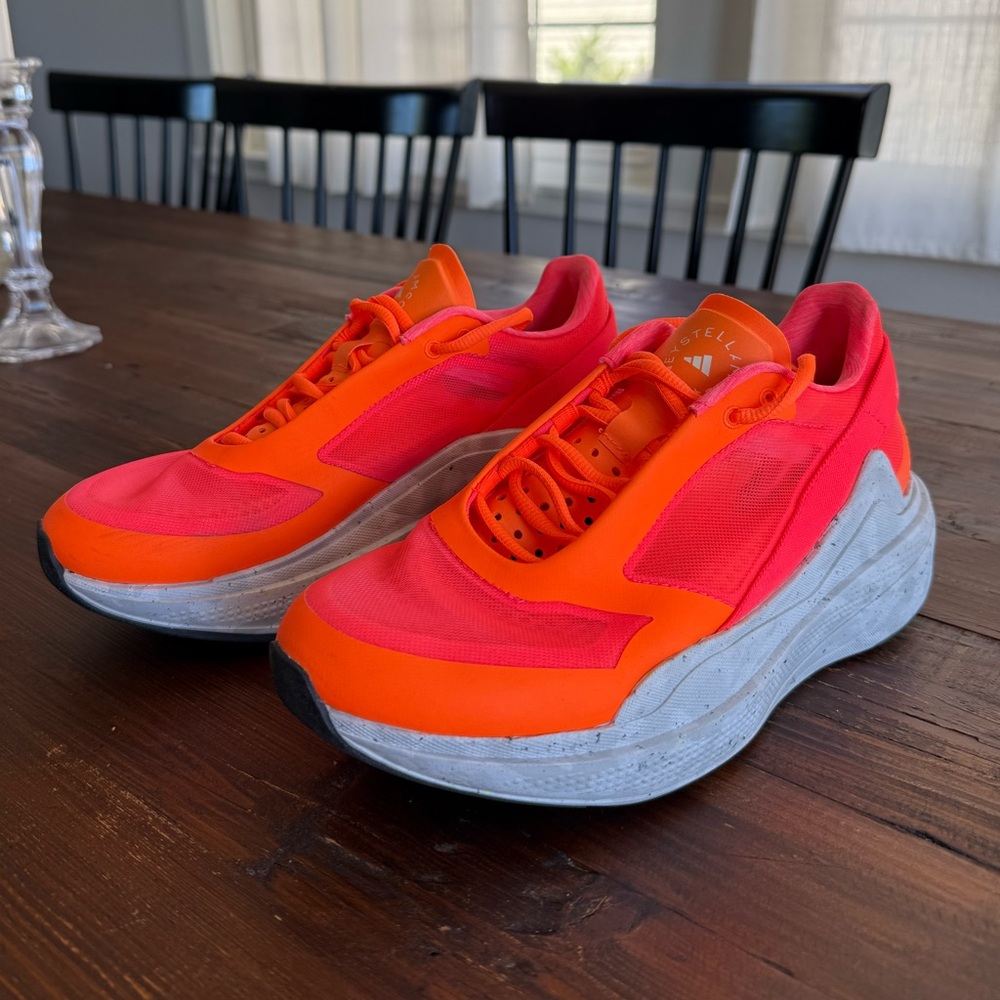 Adidas Stella McCartney Earthlight Mesh Sneakers Turbo Orange | 7.5